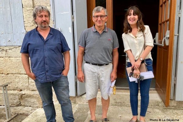 Laurent Bordes, Alain Paladin, Juliette Virantin / Photo © La Dépêche