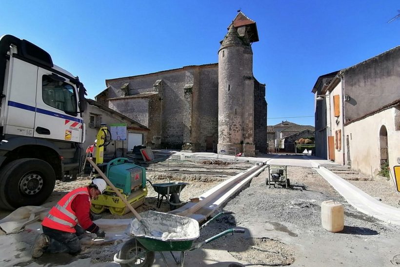 L’aménagement du bourg et du parvis de l’église